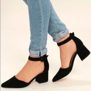 STEVE MADDEN Dainna Suede Ankle Strap Block Heel Size 8.5